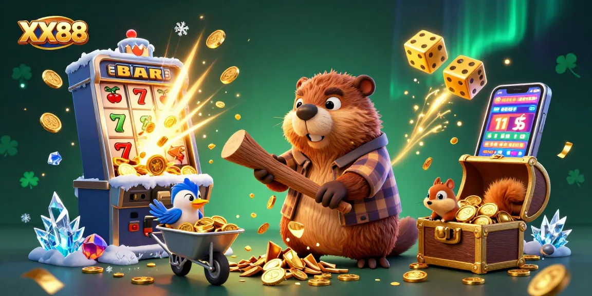 Engage with the exciting world of XX88 as cartoon characters celebrate jackpot wins in vibrant 3D.