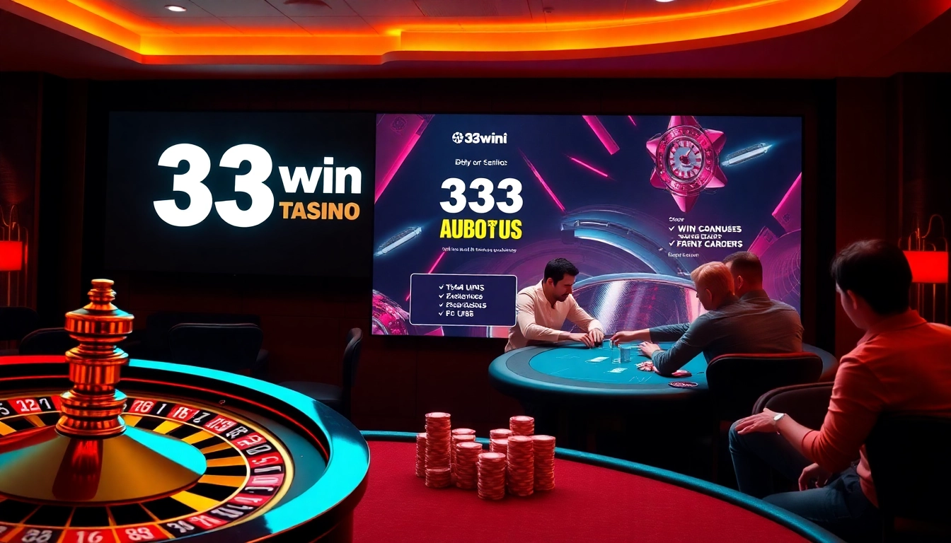 Experience high-stakes excitement with 33win as players engage in thrilling casino games.