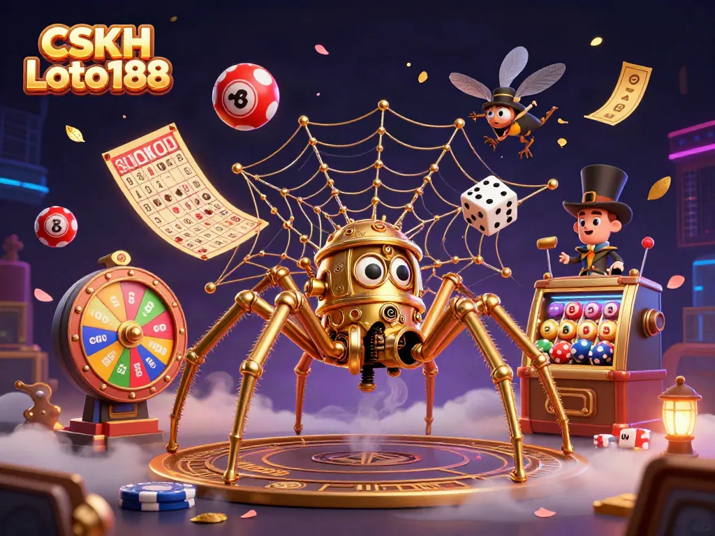 Engage in thrilling experiences with CSKH Loto188 while colorful lottery balls spring into action.