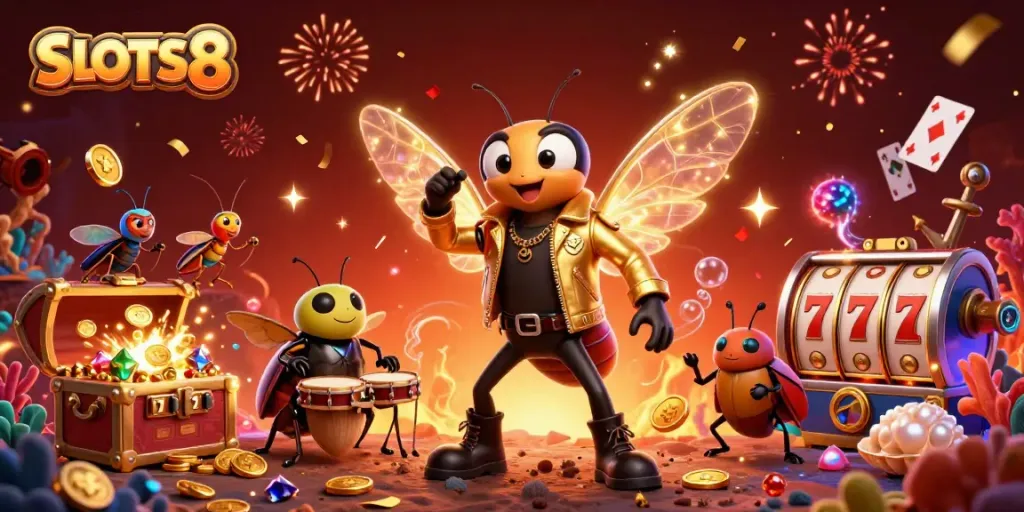 SLOTS8 brings the thrill of online gambling to life with a vibrant casino scene.