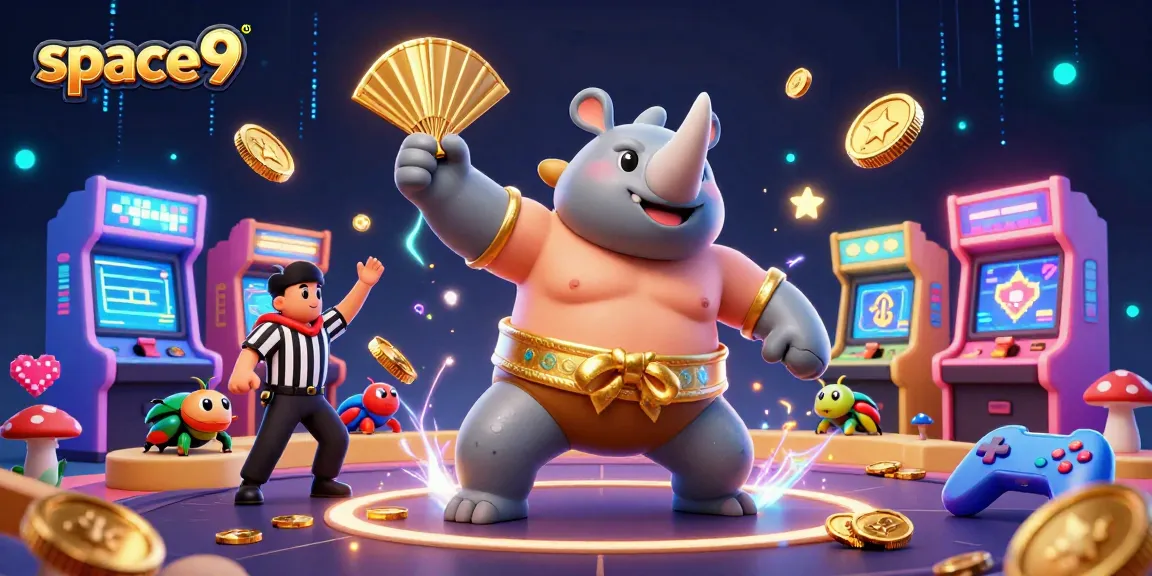 Experience thrilling gameplay at space9 with festive characters and vibrant casino elements.