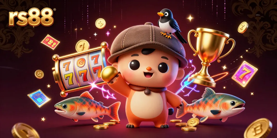 Spin the reels and join the fun with rs88 in a vibrant casino scene!