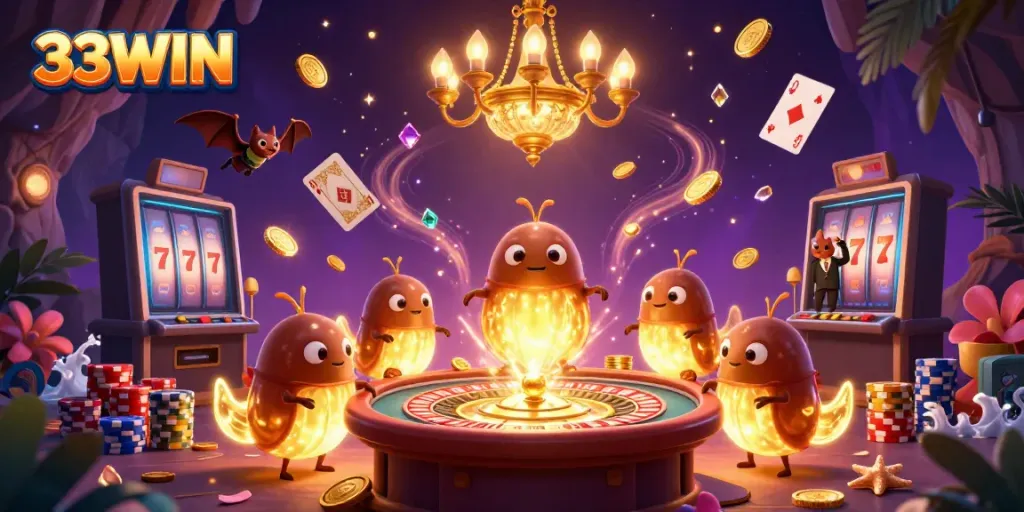 Đặt cược tại 33WIN với hình ảnh ánh sáng của đom đóm và các trò chơi hấp dẫn.