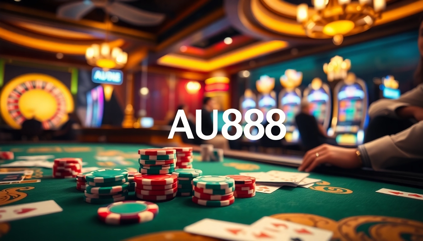 Players enjoying a luxurious casino experience at AU88 with vibrant games and excitement.