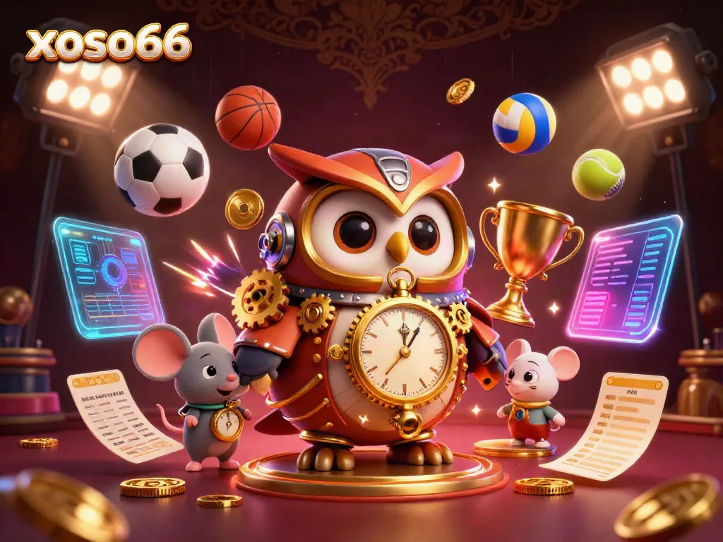 Experience thrilling gambling action with xoso66 as vibrant characters and casino elements blend energetically.