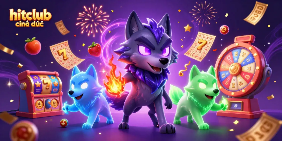 Experience excitement at hitclub chính thức with the dynamic energy of slot game elements and ghostly wolves.