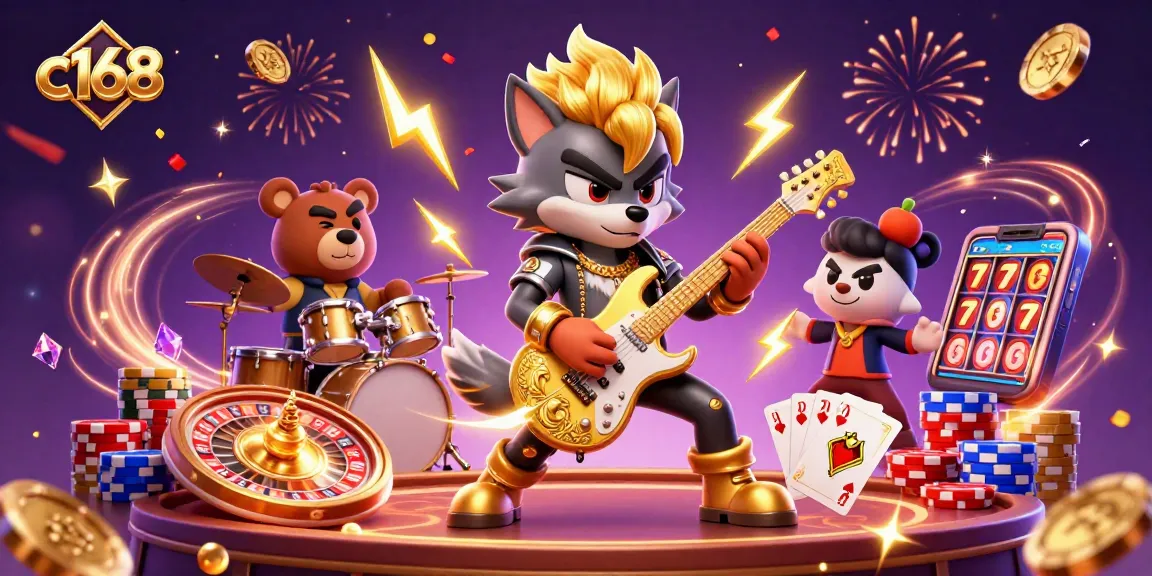 Experience exhilarating gambling with c168: a vibrant casino stage featuring iconic characters!