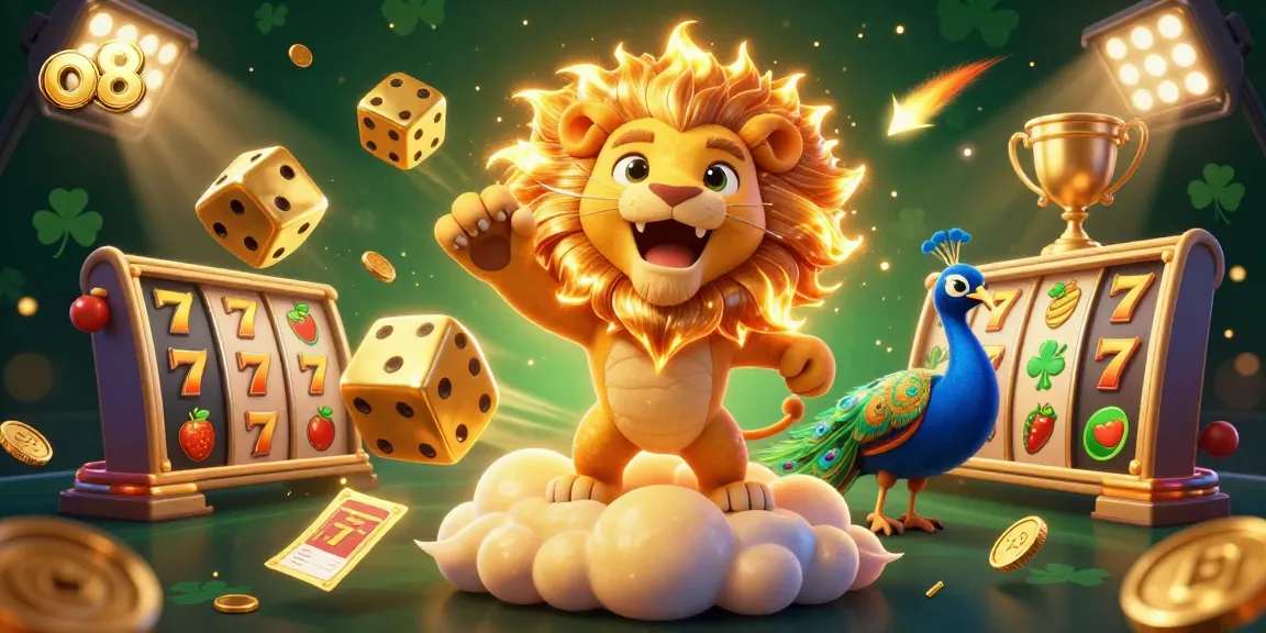 Experience thrilling action at o8’s casino with jackpot slots and vibrant characters in dynamic play.