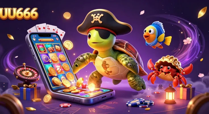 Engage with UU666 through exciting slot games featuring vibrant characters and treasure.