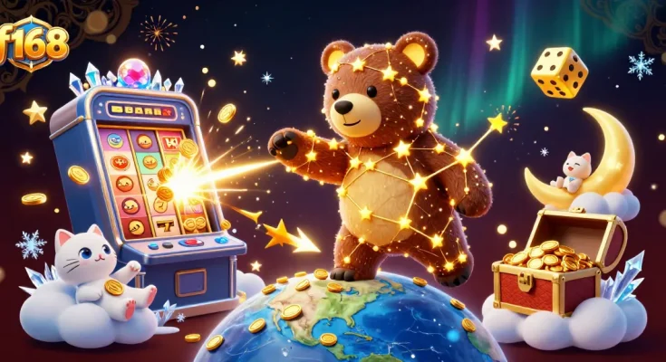 Experience wins at f168 with vibrant slot machines and games surrounded by dazzling characters.